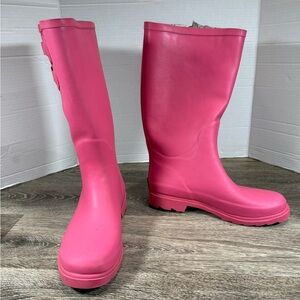 Chooka Signature Rainboots Women's 9 Pink Rubber Boots Waterproof Barbiecore